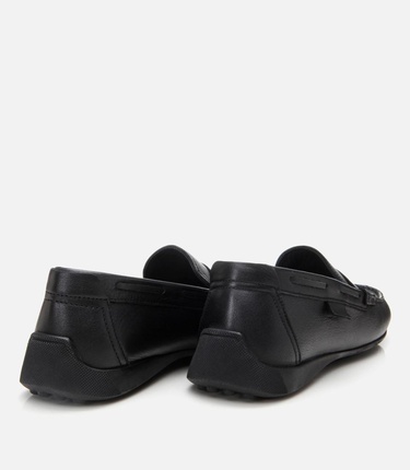  Erkek Deri Siyah Günlük Loafer