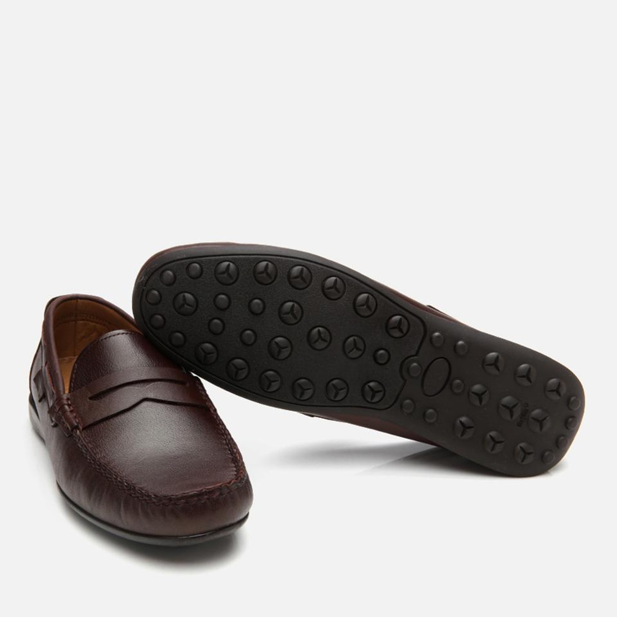 Erkek Deri Kahverengi Günlük Loafer