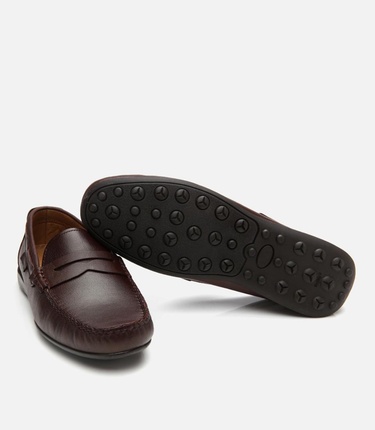  Erkek Deri Kahverengi Günlük Loafer