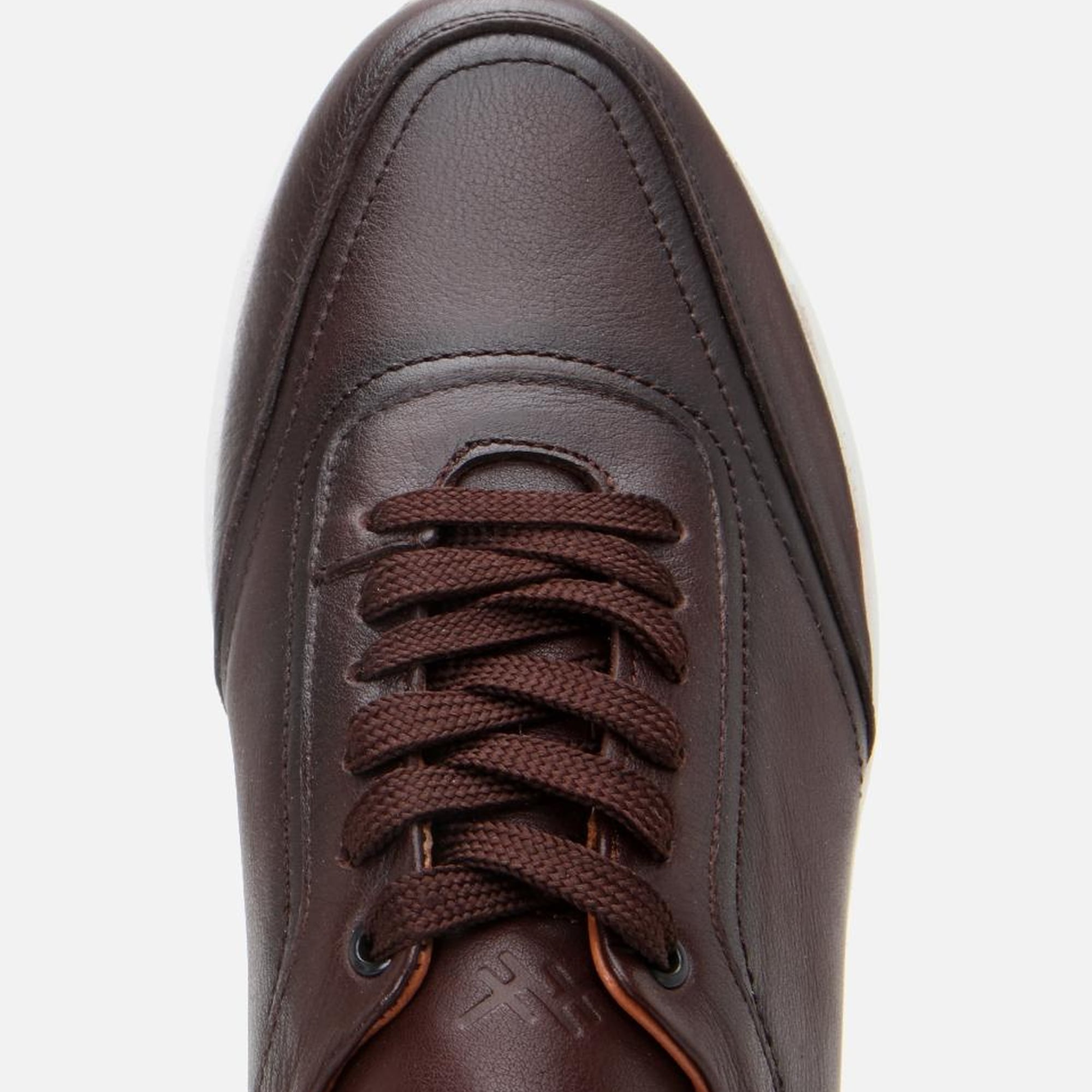 Erkek Deri Kahverengi Yumuşak Tabanlı Spor Ayakkabı