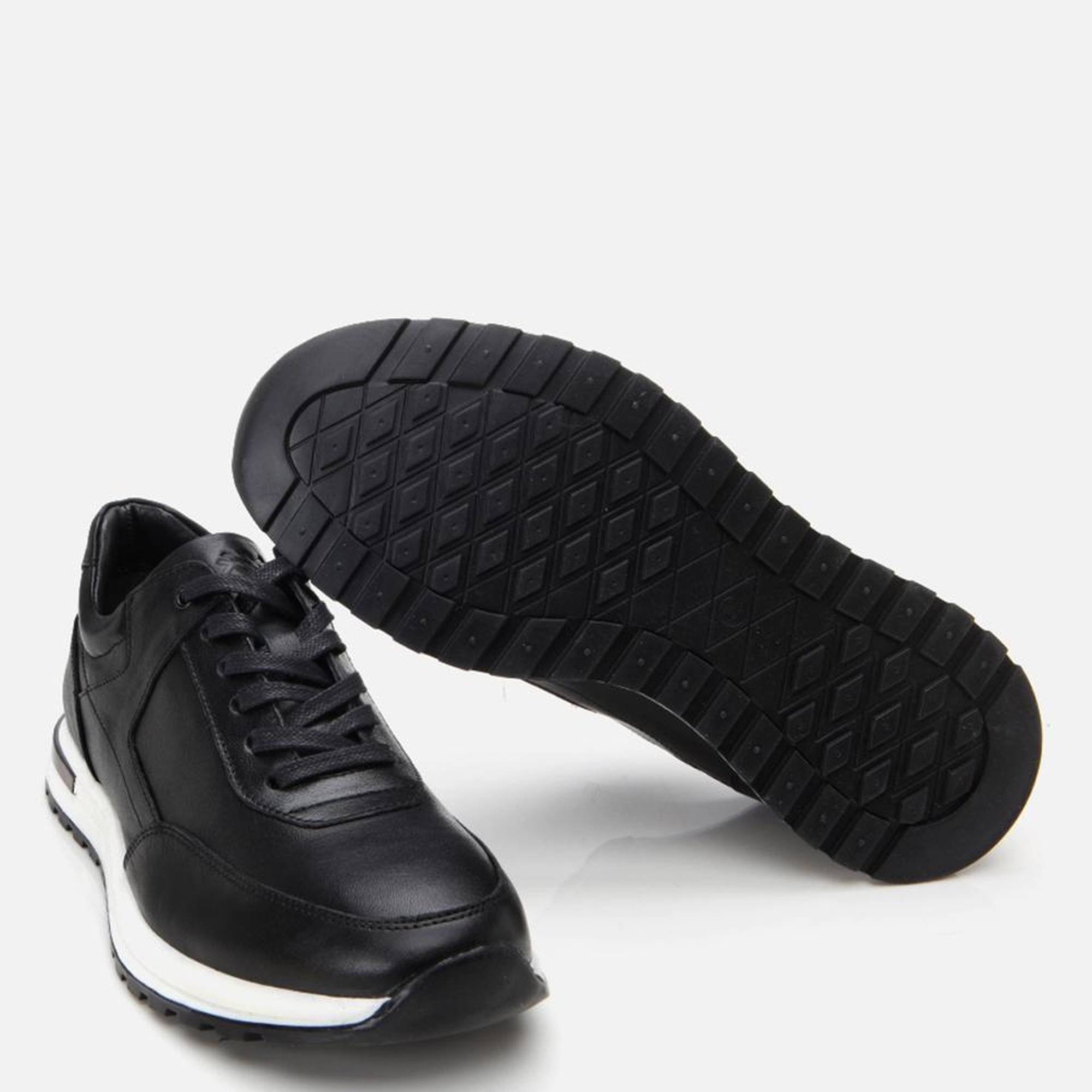 Erkek Deri Siyah Rahat Spor Ayakkabı