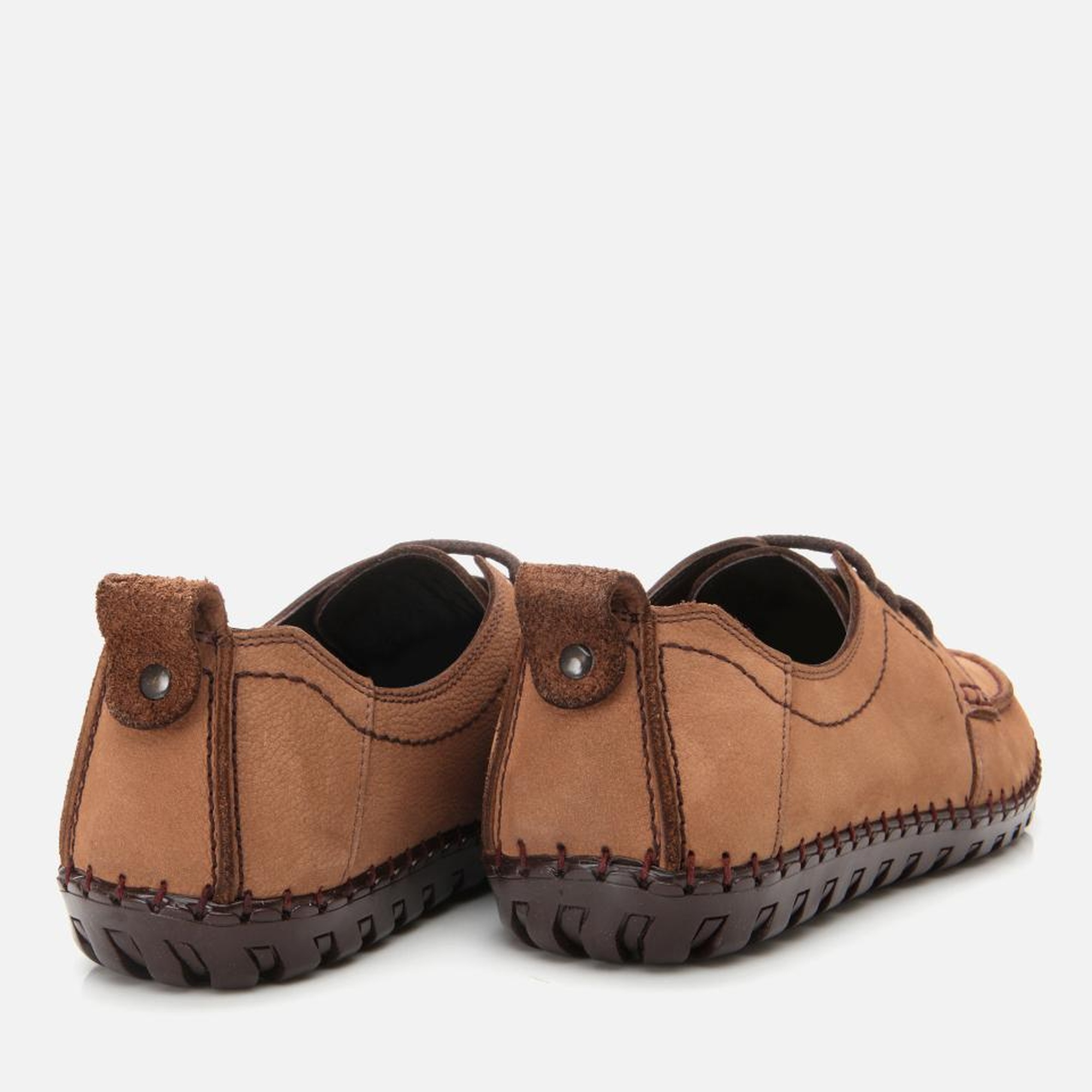 Erkek Nubuk Deri Bej Rahat Günlük Loafer