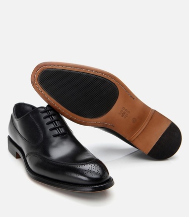  Erkek Deri Siyah Şık Klasik Ayakkabı