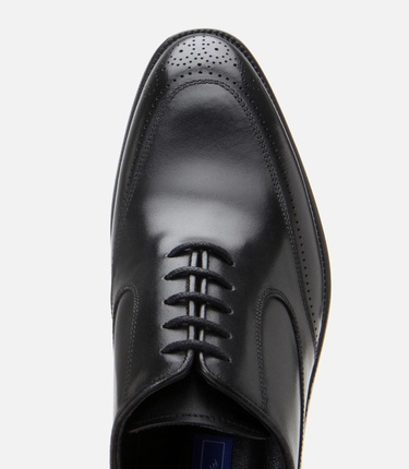  Erkek Deri Siyah Şık Klasik Ayakkabı