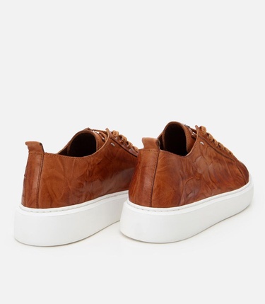  Erkek Deri Taba Hafif Tabanlı Spor Ayakkabı