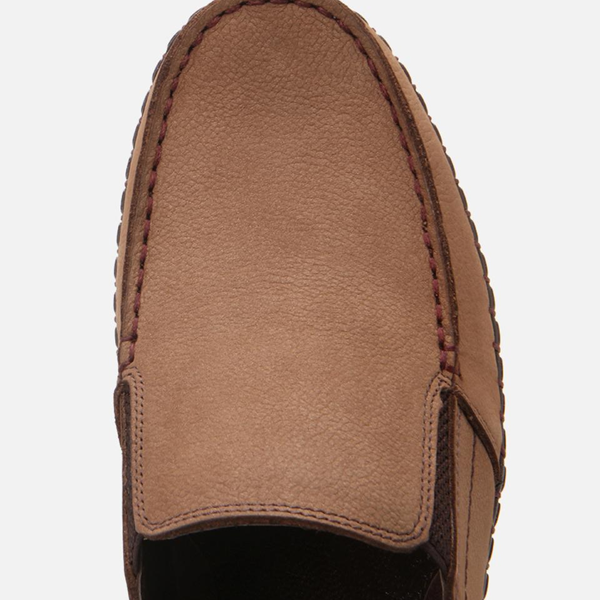 Erkek Nubuk Deri Bej Rahat Günlük Loafer