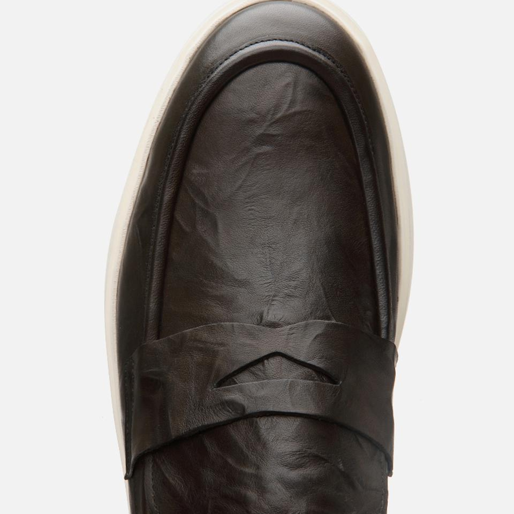 Erkek Deri Haki Ultra Hafif Tabanlı Klasik Loafer