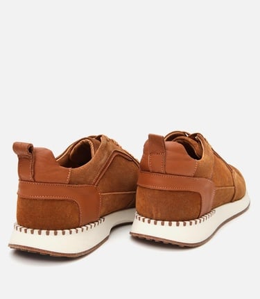  Erkek Süet Deri Taba Spor Ayakkabı