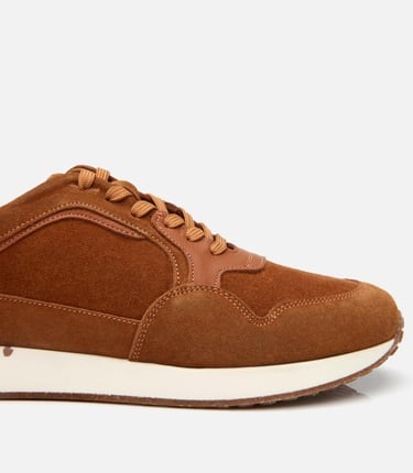  Erkek Süet Deri Taba Spor Ayakkabı