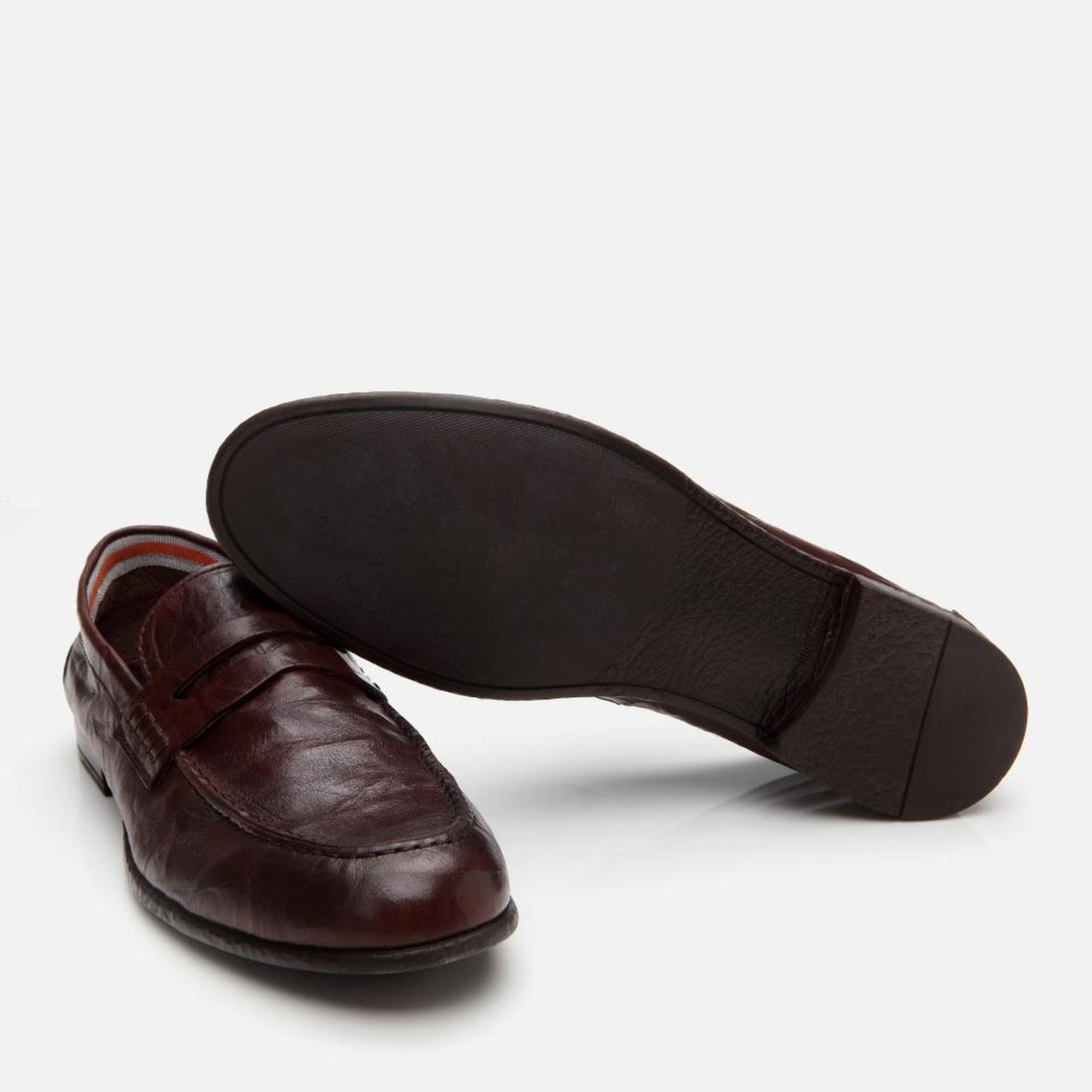 Erkek Deri Kahverengi Ultra Hafif Tabanlı Klasik Loafer