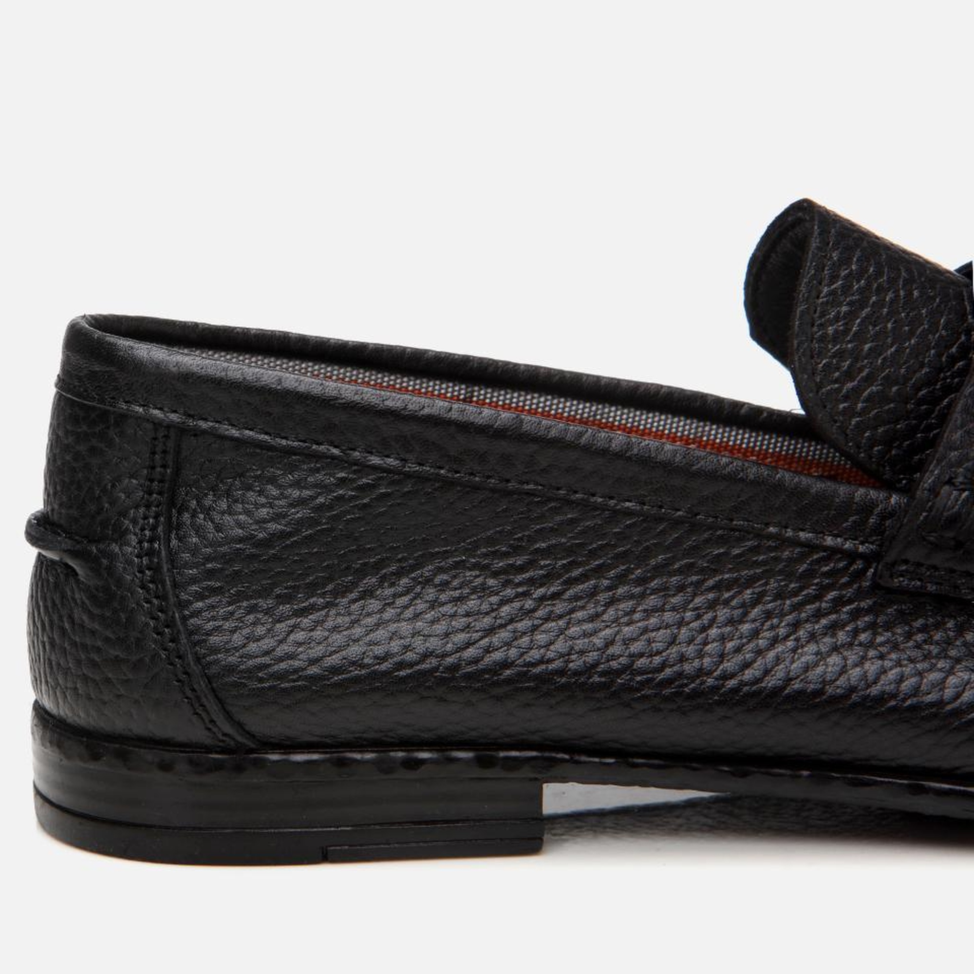 Erkek Deri Siyah Ultra Hafif Tabanlı Klasik Loafer