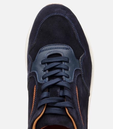  Erkek Süet Deri Lacivert Spor Ayakkabı