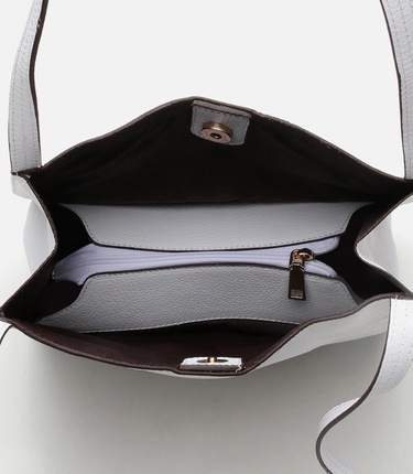  Kadın Deri Beyaz Omuz Çantası