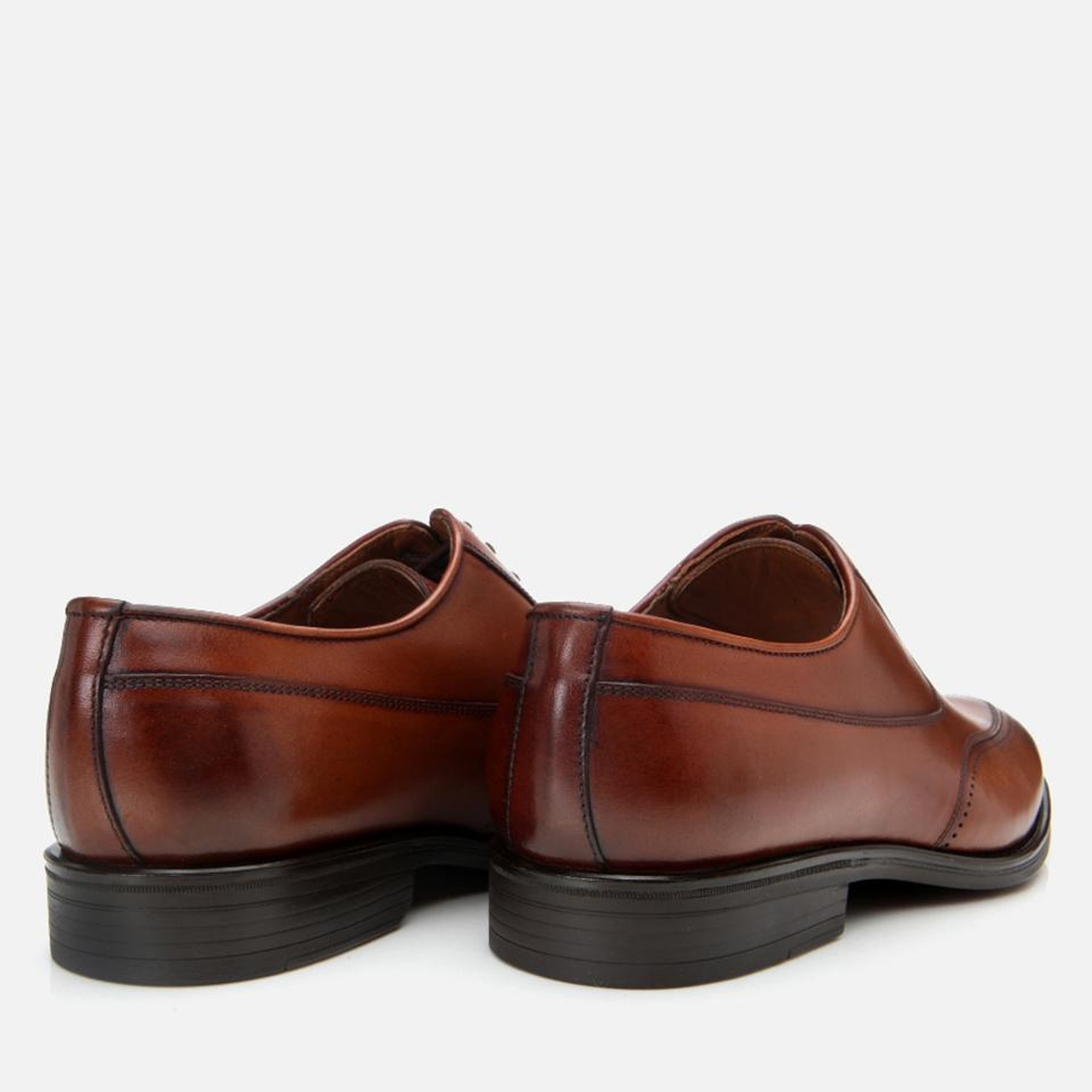 Erkek Deri Taba Klasik Şık Ayakkabı