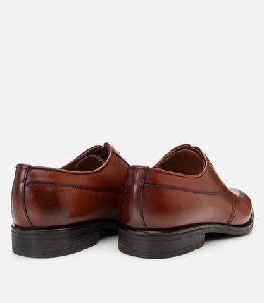  Erkek Deri Taba Klasik Şık Ayakkabı