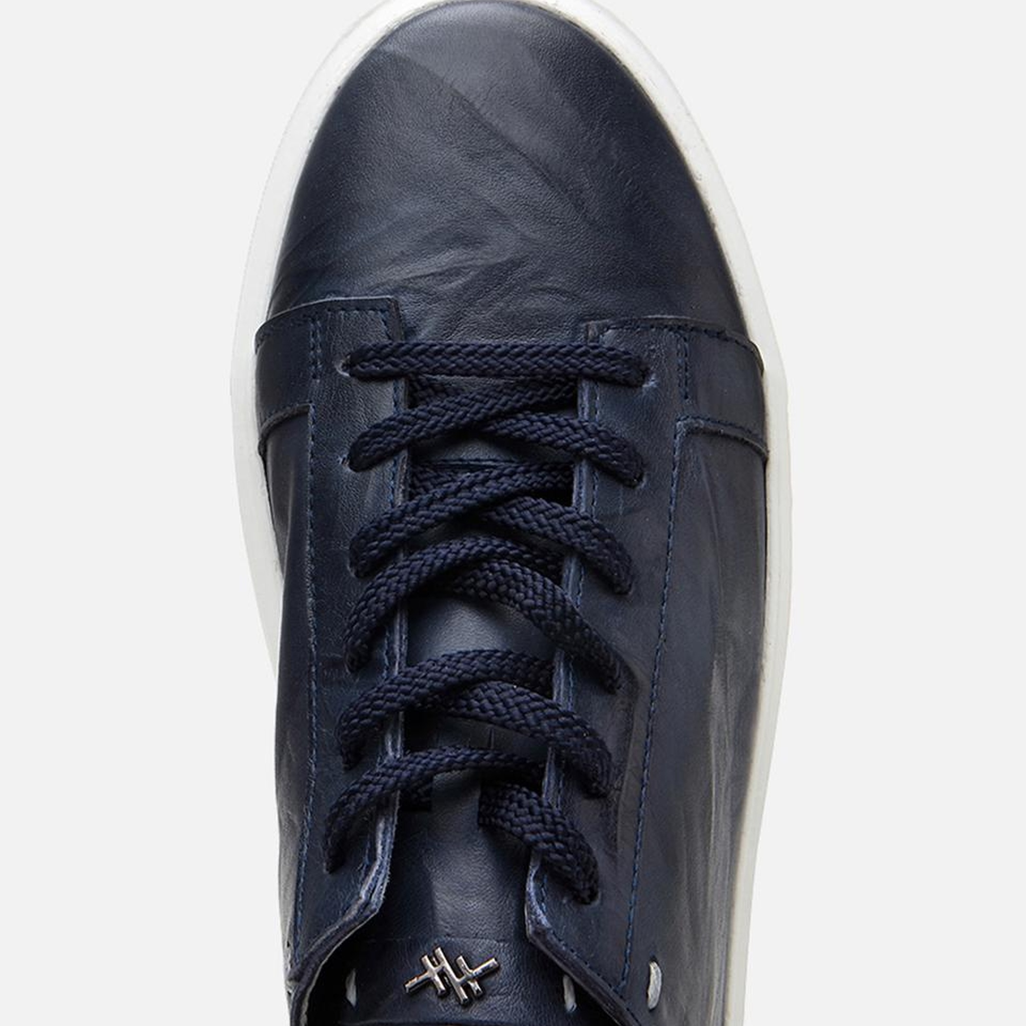 Erkek Deri Lacivert Hafif Tabanlı  Spor Ayakkabı