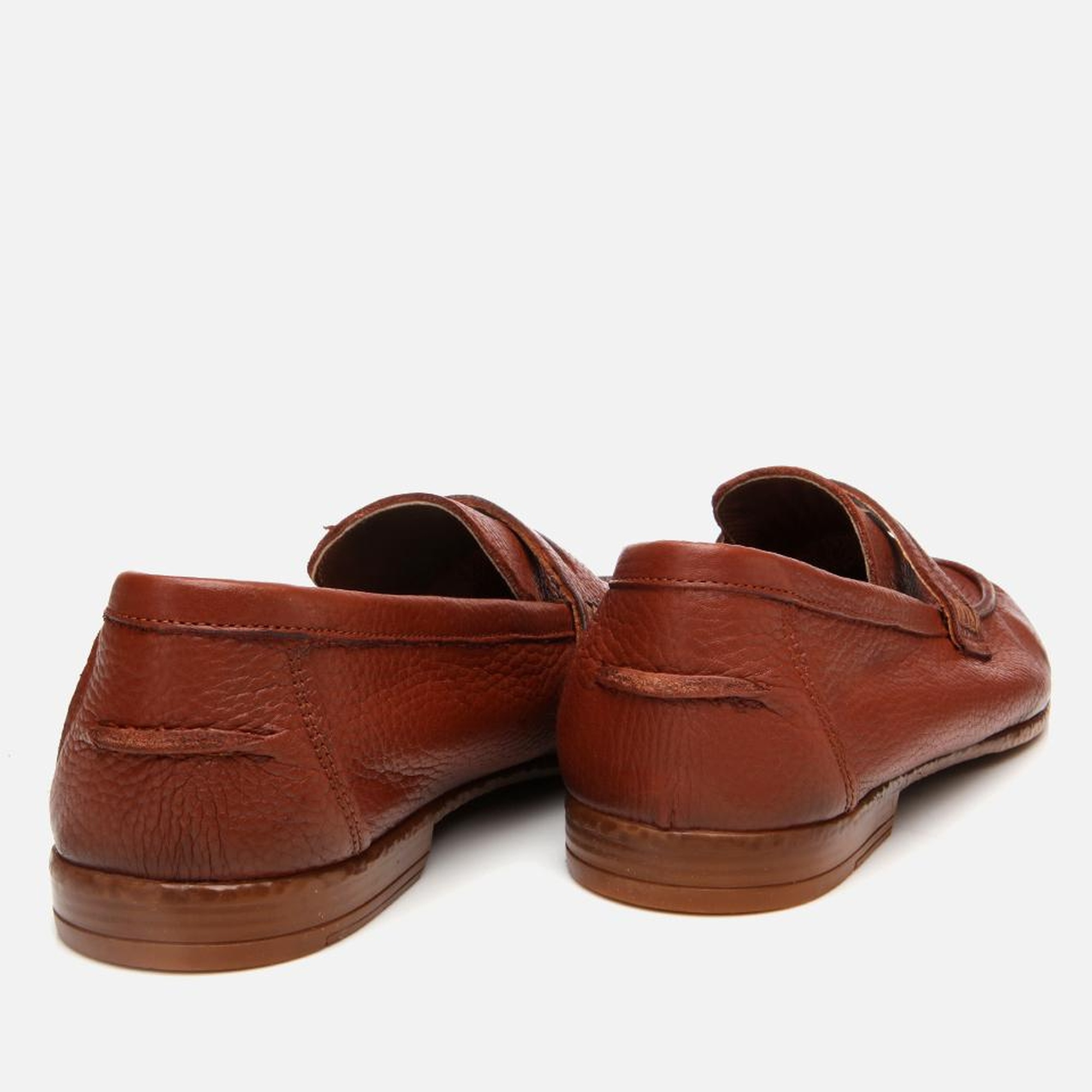 Erkek Deri Taba Ultra Hafif Tabanlı Klasik Loafer