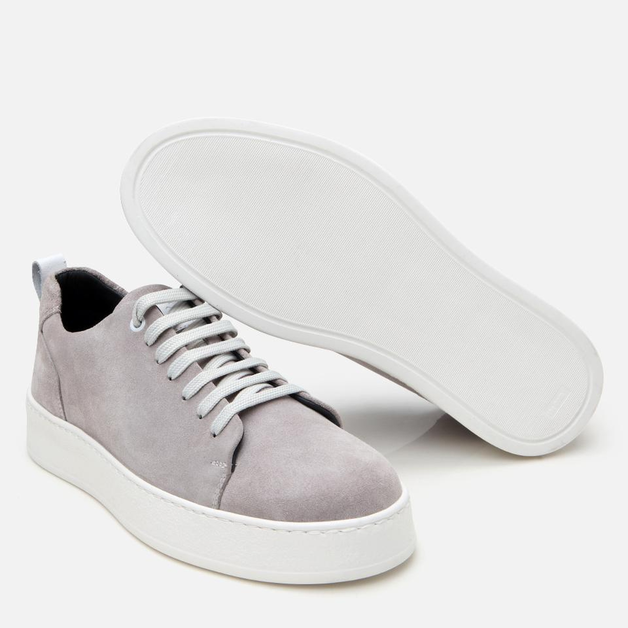 Erkek Süet Deri Gri Hafif Tabanlı Spor Ayakkabı