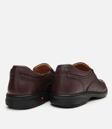  Erkek Deri Kahverengi Rahat Günlük Ayakkabı