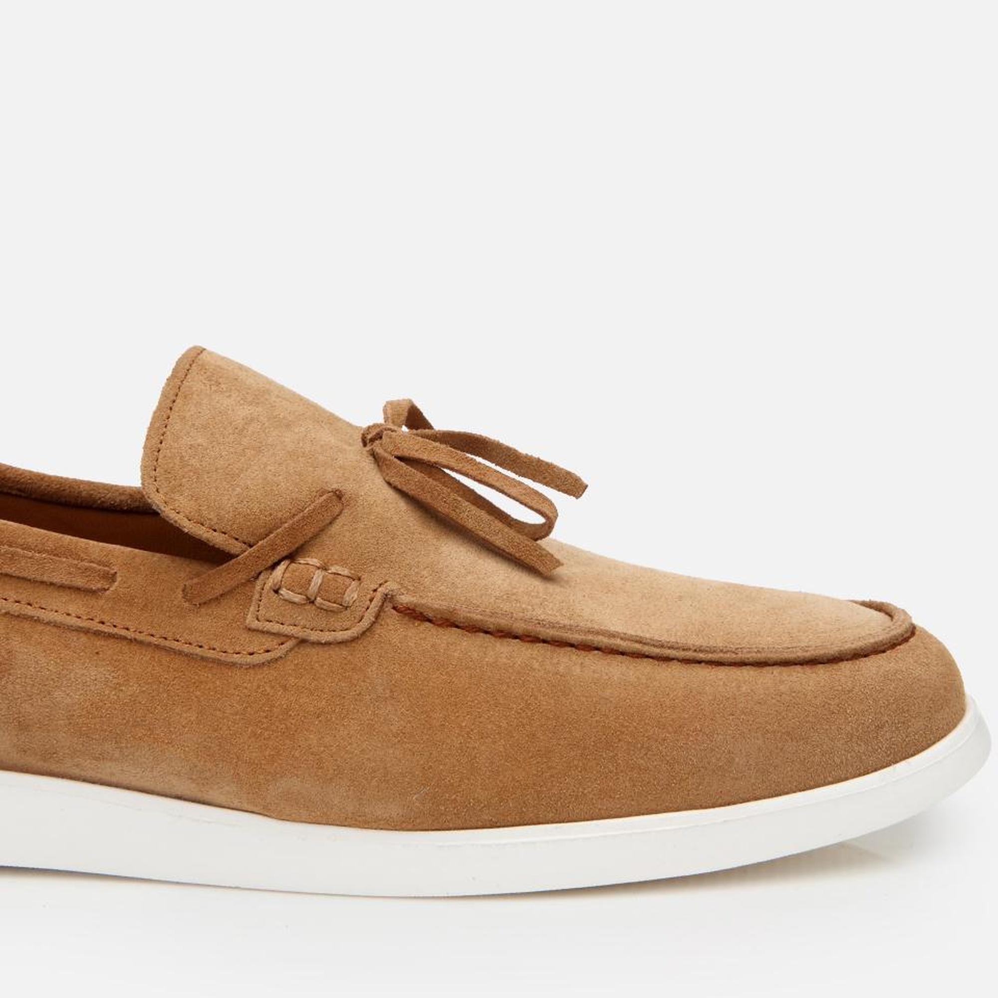 Erkek Süet Deri Taba Bağcıklı Loafer