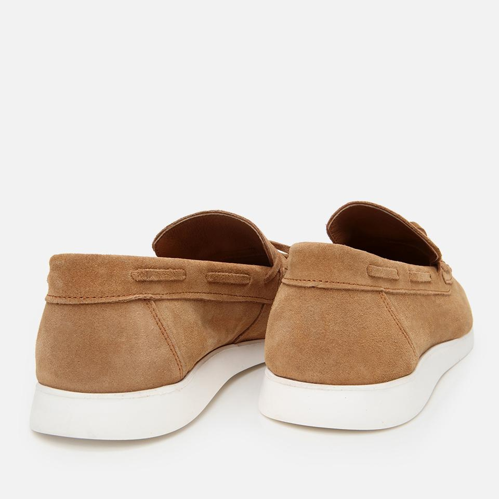 Erkek Süet Deri Taba Bağcıklı Loafer