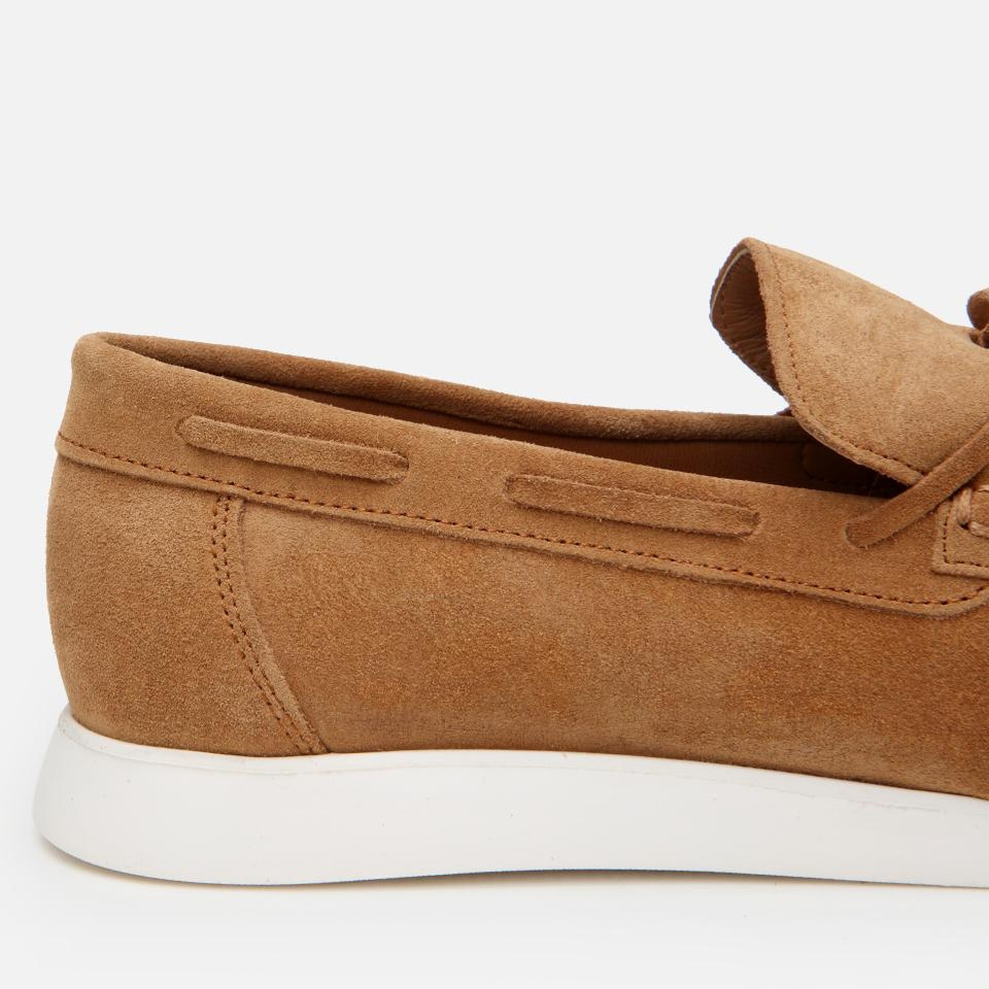 Erkek Süet Deri Taba Bağcıklı Loafer