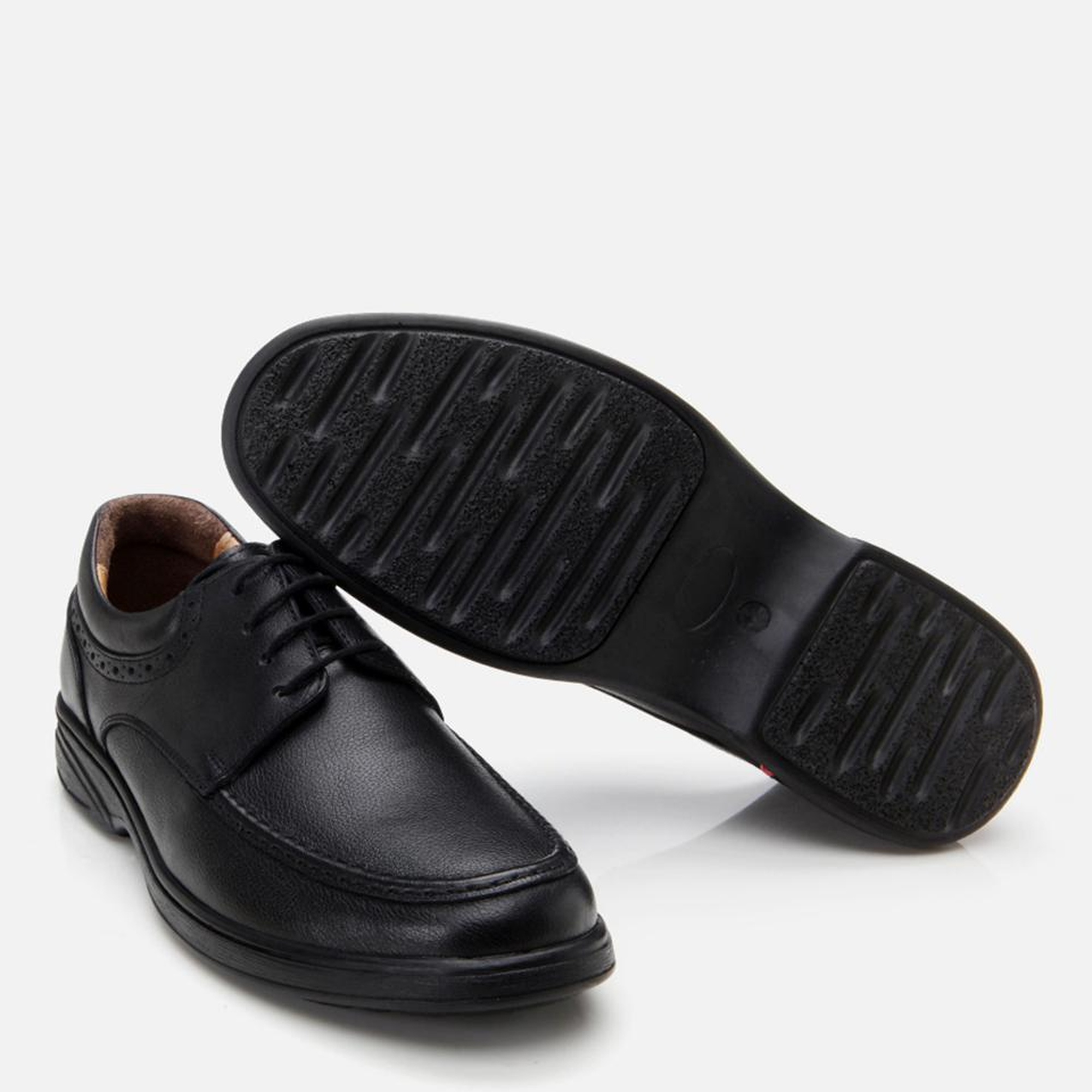 Erkek Deri Siyah Rahat Günlük Ayakkabı