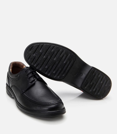  Erkek Deri Siyah Rahat Günlük Ayakkabı