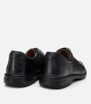  Erkek Deri Siyah Rahat Günlük Ayakkabı