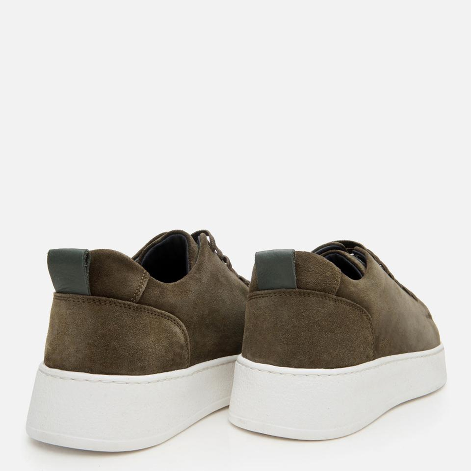 Erkek Süet Deri Haki Hafif Tabanlı Spor Ayakkabı