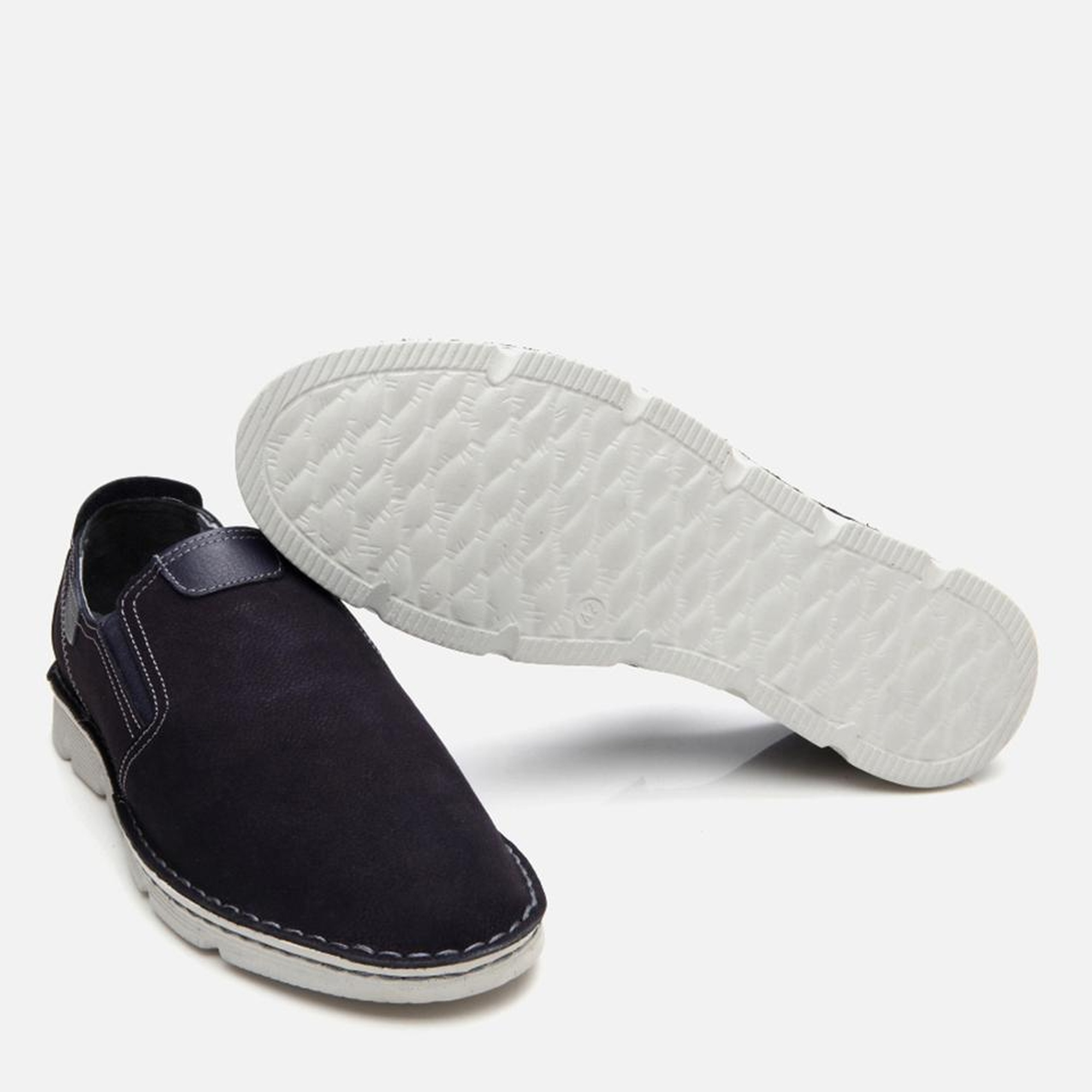 Erkek Nubuk Deri Lacivert Ultra Hafif Tabanlı Günlük Ayakkabı