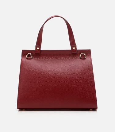 Kadın Deri Bordo Omuz Çantası