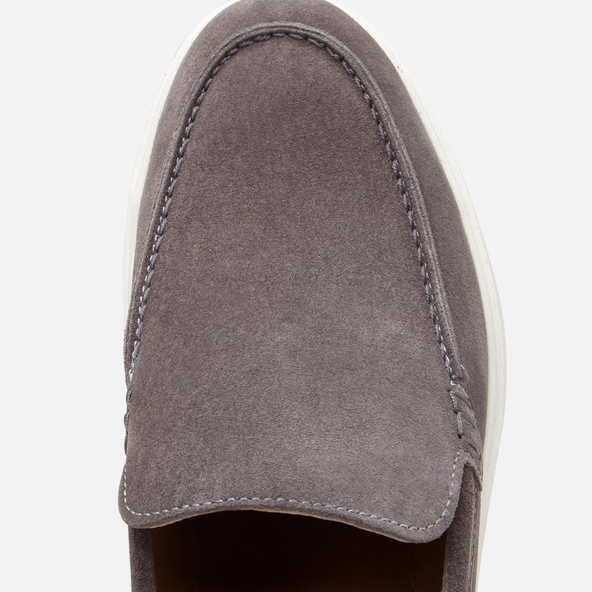 Erkek Süet Deri Gri Günlük Loafer