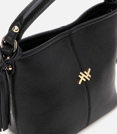  Kadın Deri Siyah Mini (Çapraz) Çanta