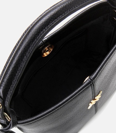  Kadın Deri Siyah Mini (Çapraz) Çanta