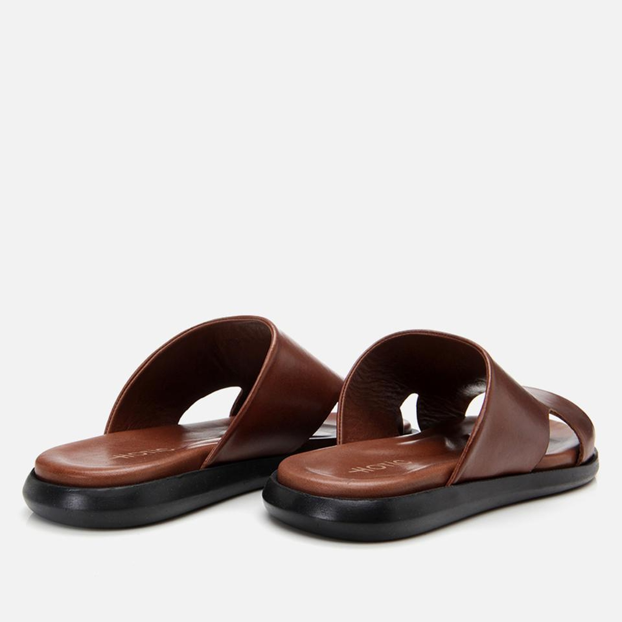 Erkek Deri Kahverengi Terlik