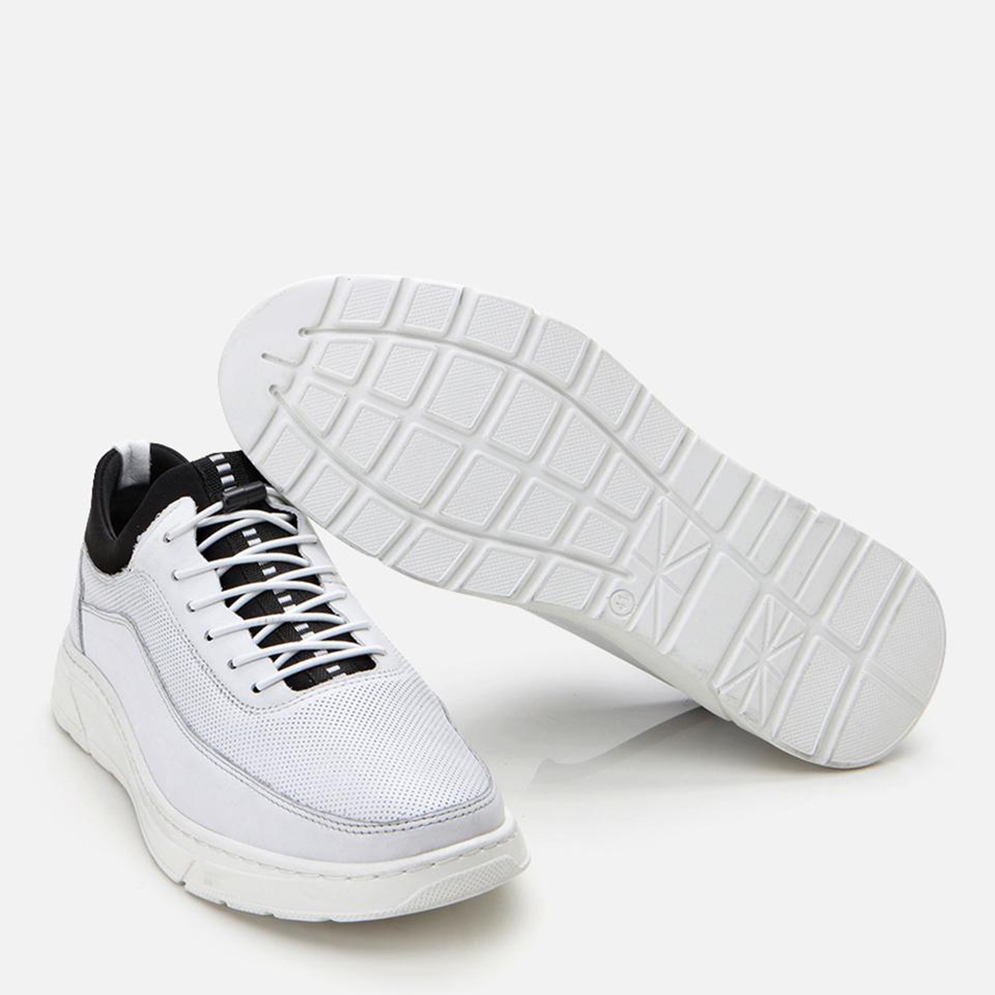 Erkek Deri Beyaz Rahat Spor Ayakkabı