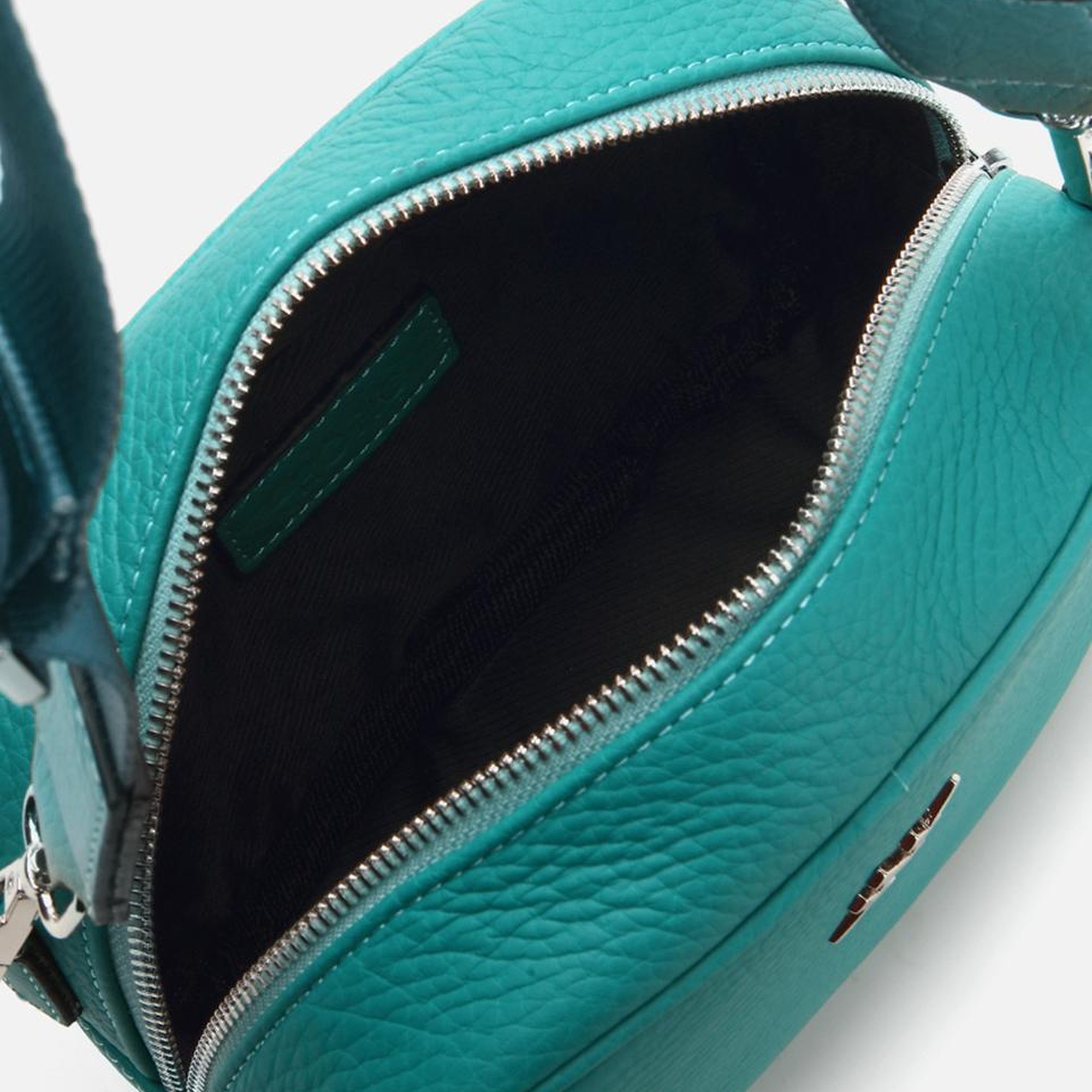 Kadın Deri Turkuaz Mini (Çapraz) Çanta