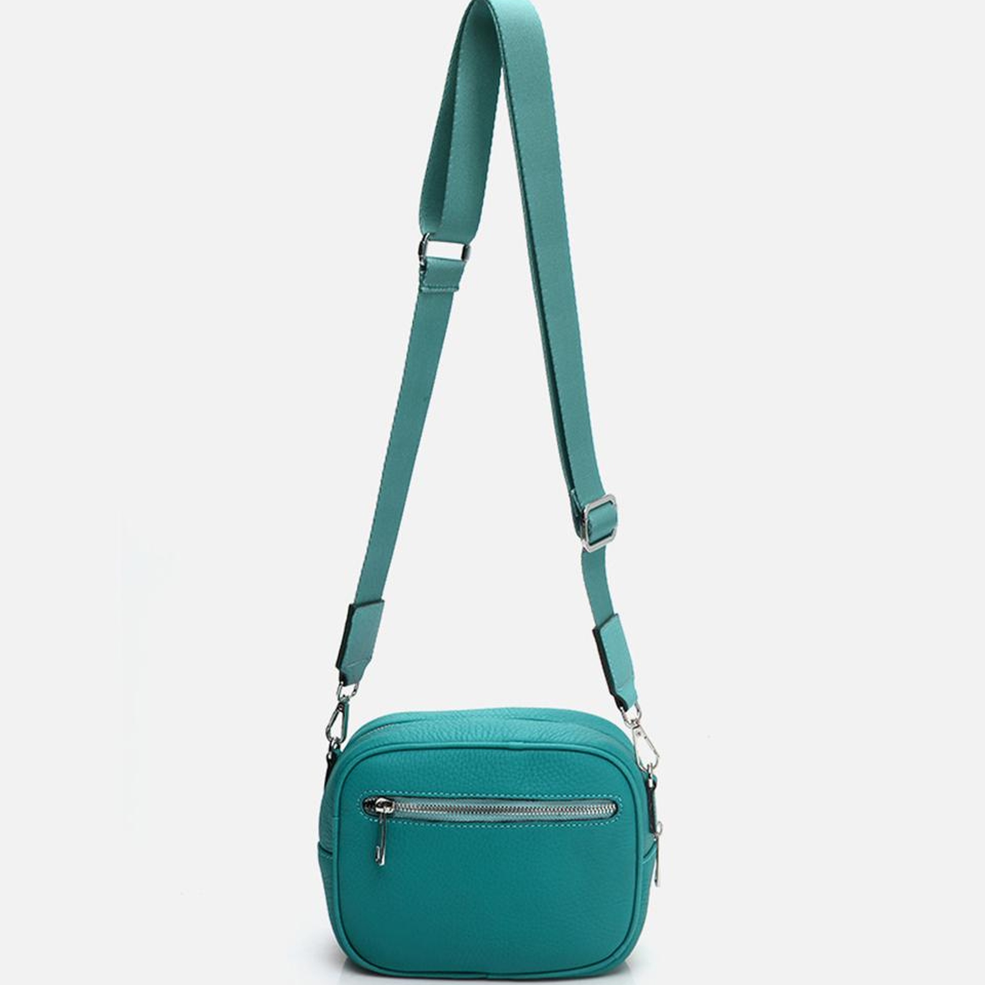 Kadın Deri Turkuaz Mini (Çapraz) Çanta