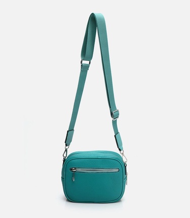  Kadın Deri Turkuaz Mini (Çapraz) Çanta