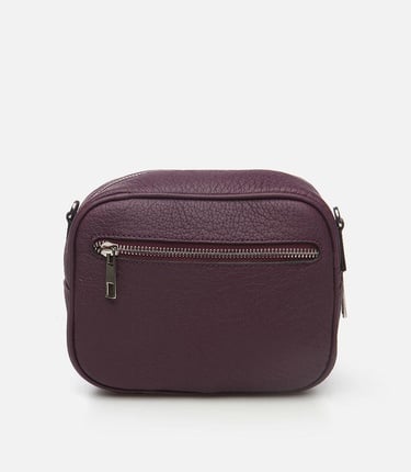  Kadın Deri Mor Mini (Çapraz) Çanta
