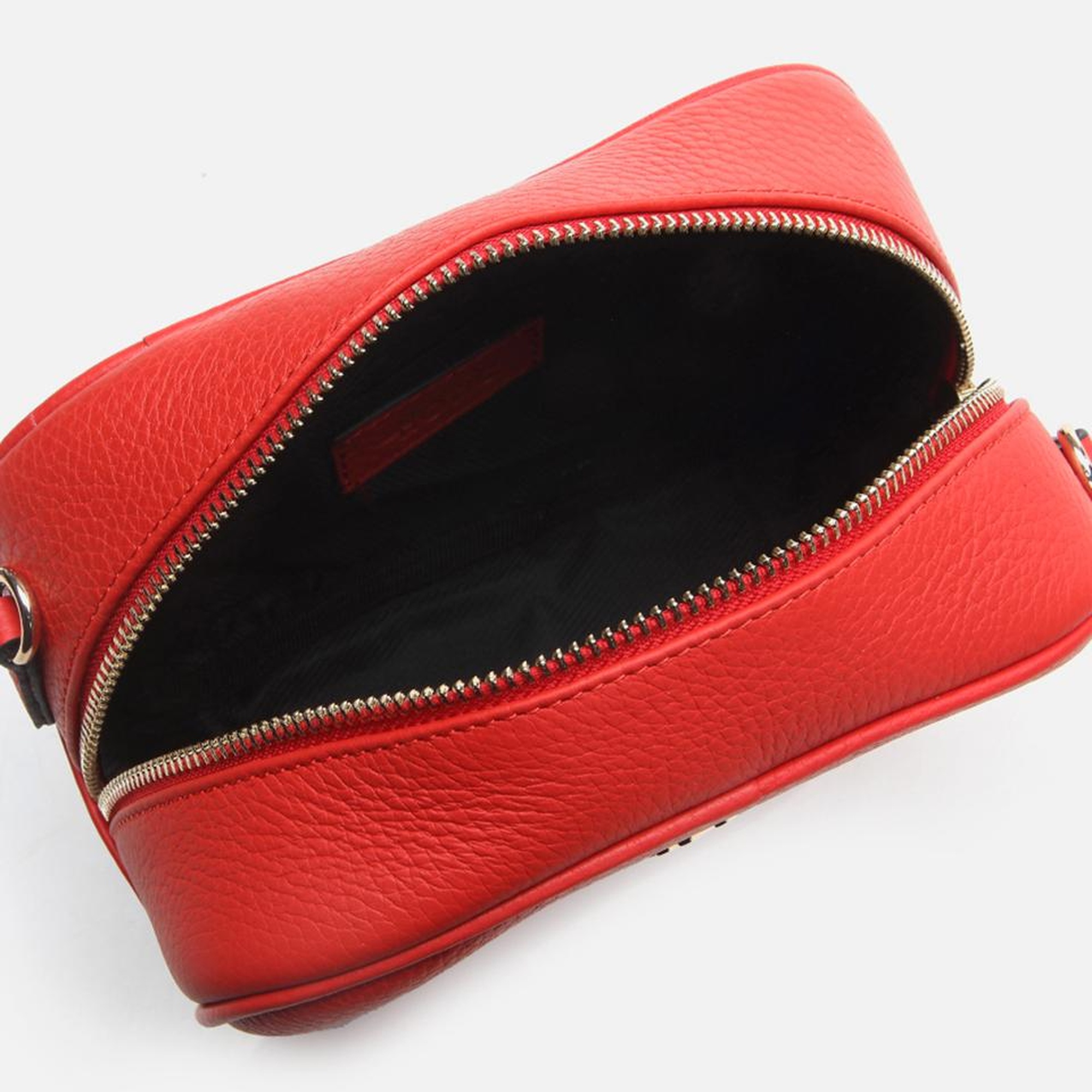 Kadın Deri Kırmızı Mini (Çapraz) Çanta