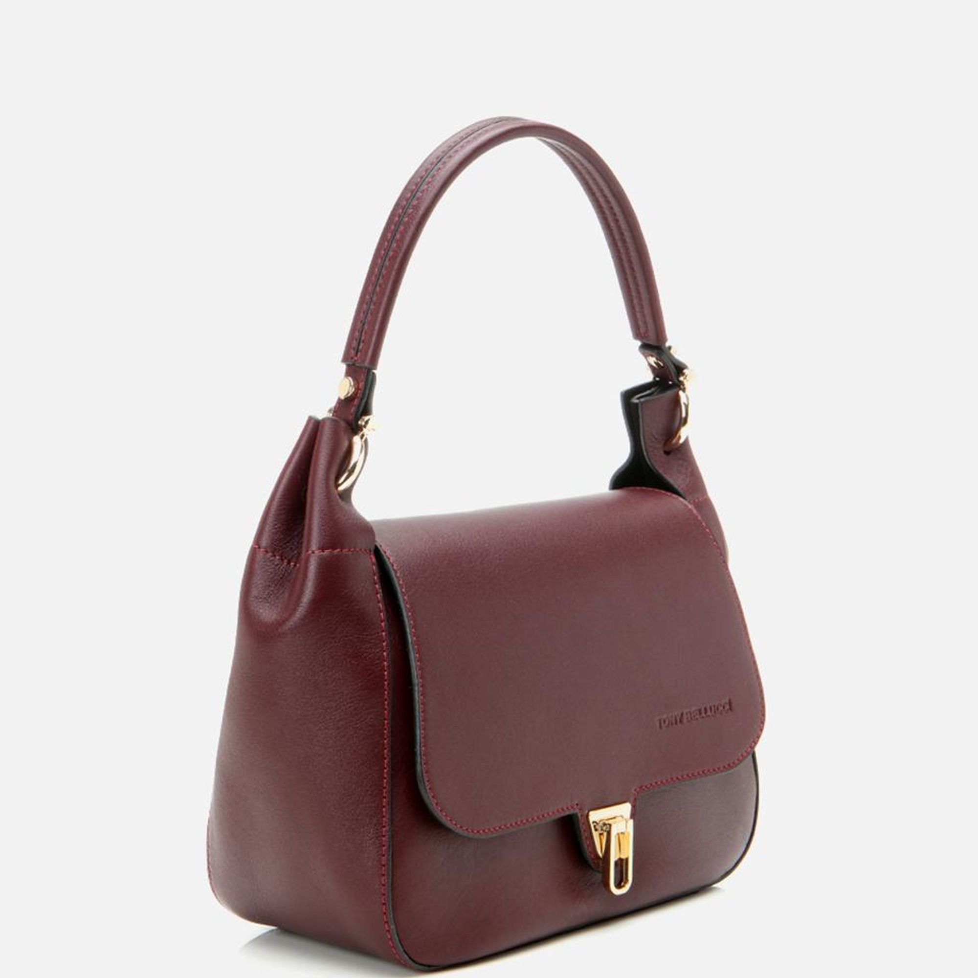 Kadın Deri Bordo Omuz Çantası
