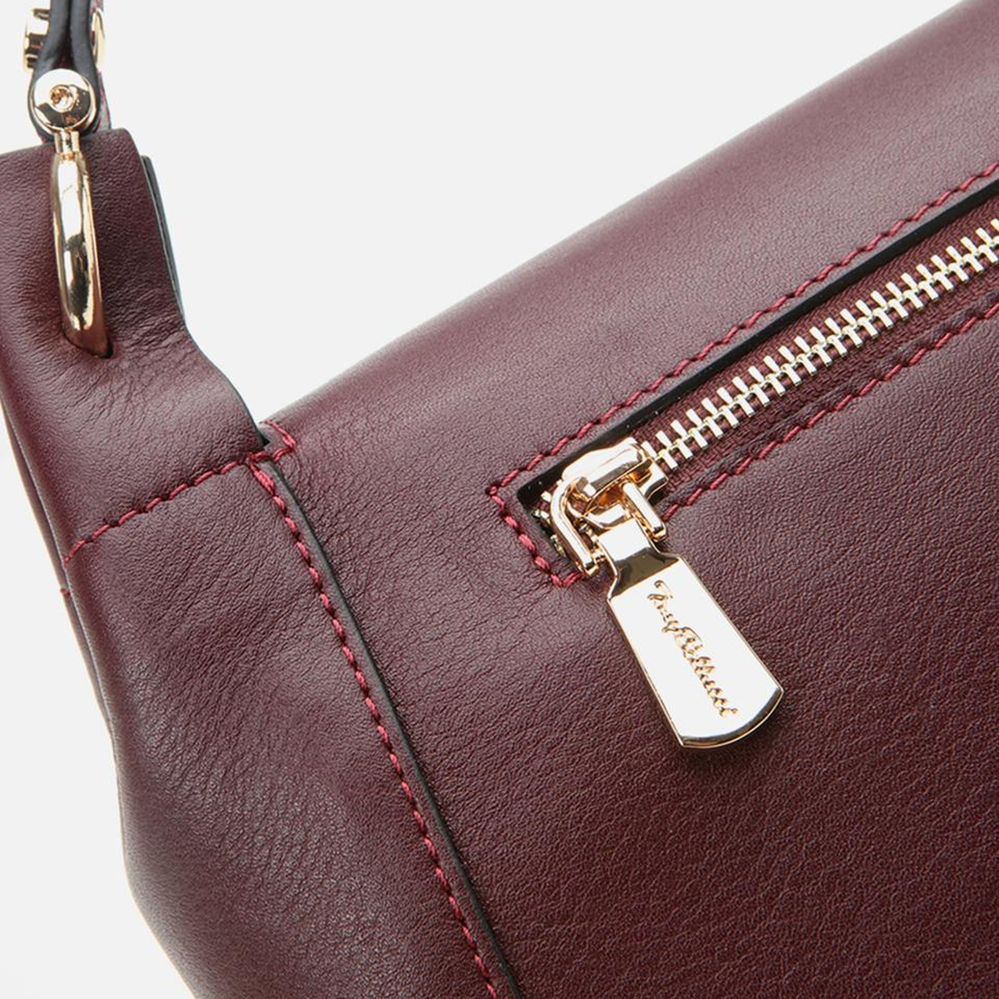 Kadın Deri Bordo Omuz Çantası