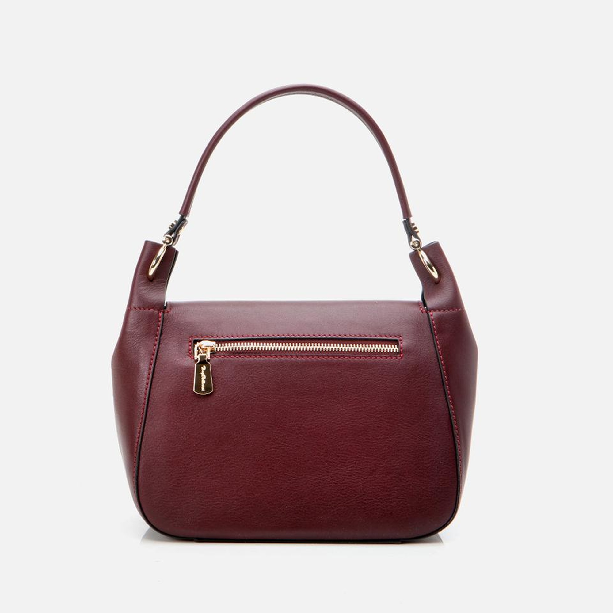 Kadın Deri Bordo Omuz Çantası