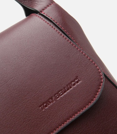  Kadın Deri Bordo Omuz Çantası