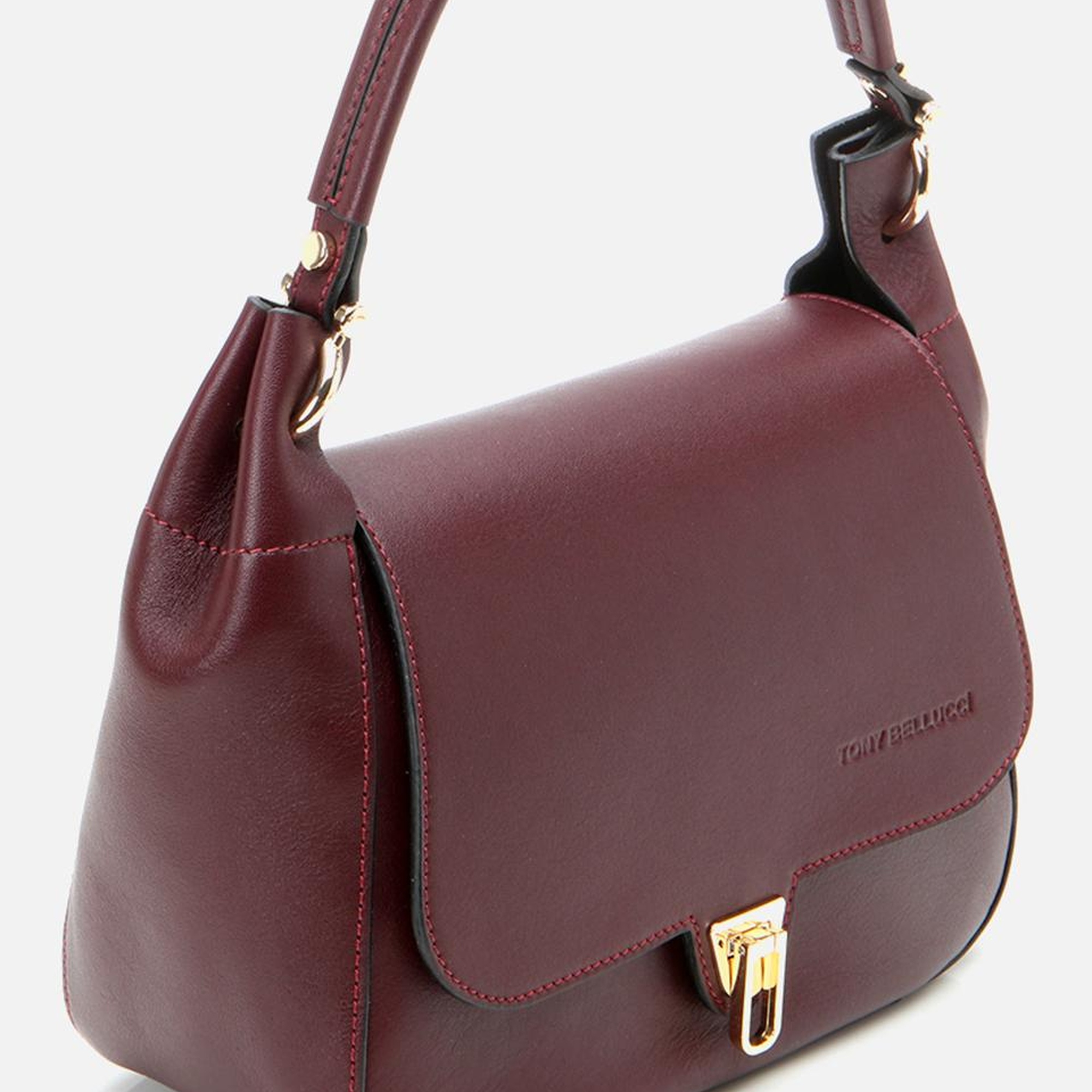 Kadın Deri Bordo Omuz Çantası