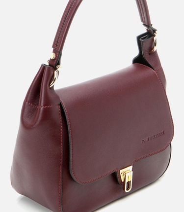  Kadın Deri Bordo Omuz Çantası