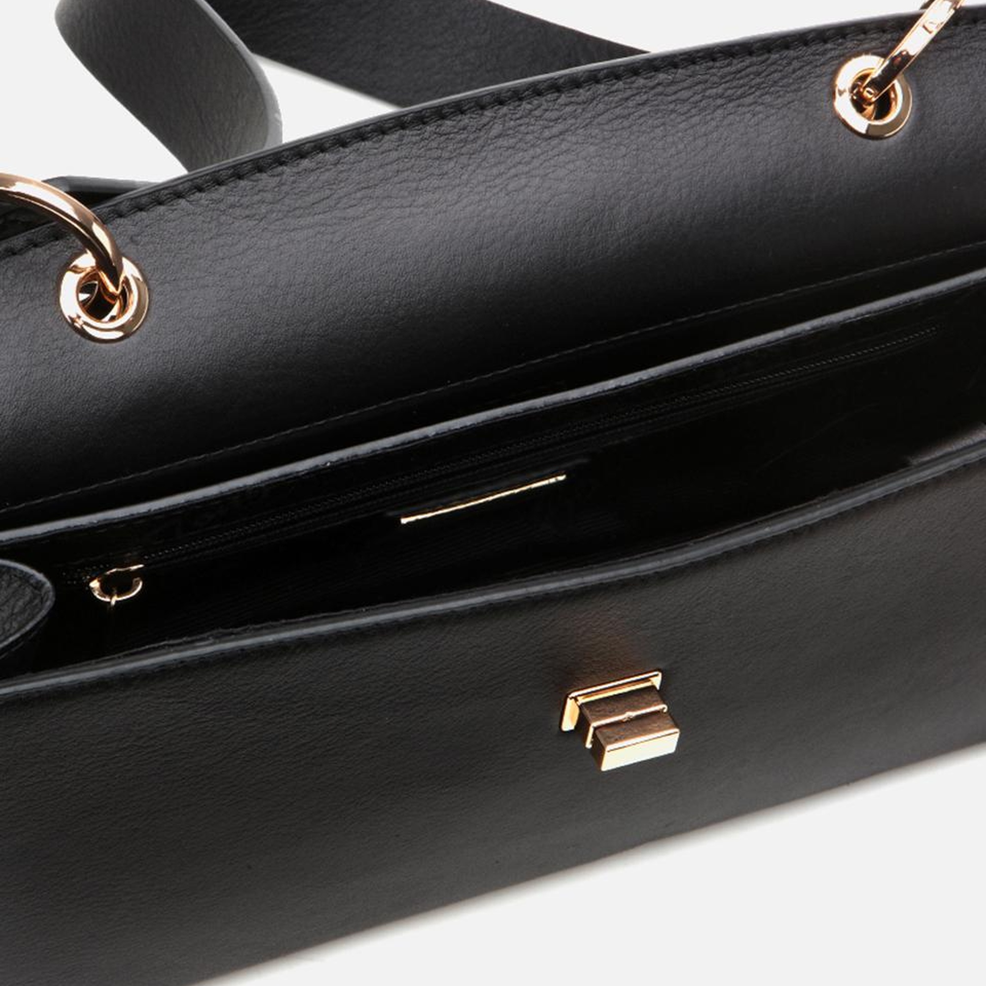 Kadın Deri Siyah Omuz Çantası