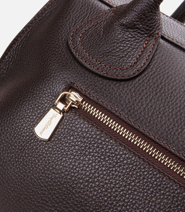  Kadın Deri Kahverengi Omuz Çantası